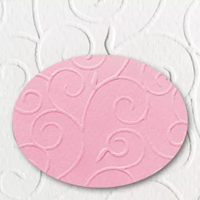 Domborított karton, A4, 220 g, arabeszk - 23, rózsaszín