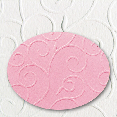 Domborított karton, A4, 220 g, arabeszk - 23, rózsaszín