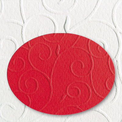 Domborított karton, A4, 220 g, arabeszk - 28, piros