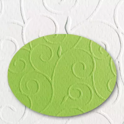 Domborított karton, A4, 220 g, arabeszk - 51, zöld