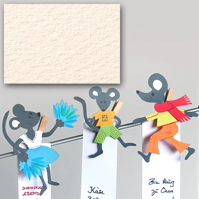 Akvarellkarton, A4, 220 g - 01, törtfehér