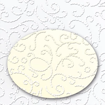 Fotókarton, A4 - ornament lakkozott, tört fehér