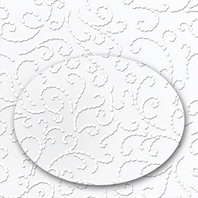 Fotókarton, A4 - ornament lakkozott, fehér