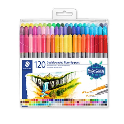 Rostirón készlet, Staedtler, Design Journey, kétvégű - 120 db