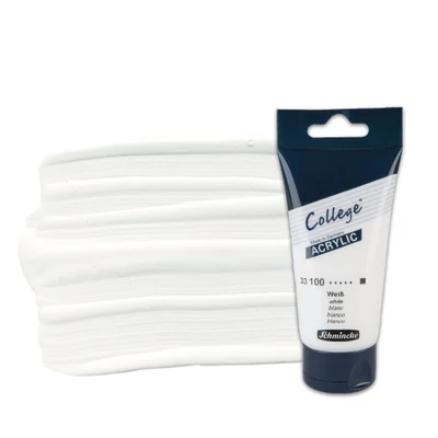 Schmincke College akrilfesték, 75 ml - 100, white