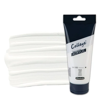 Schmincke College akrilfesték, 200 ml - 100, white
