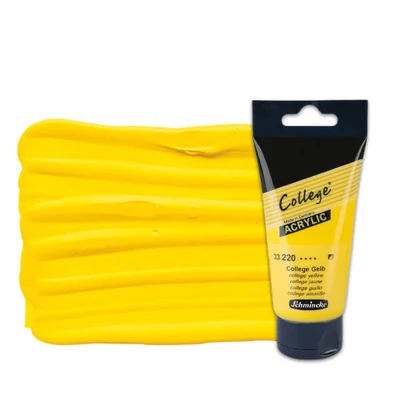Schmincke College akrilfesték, 75 ml - 220, college yellow