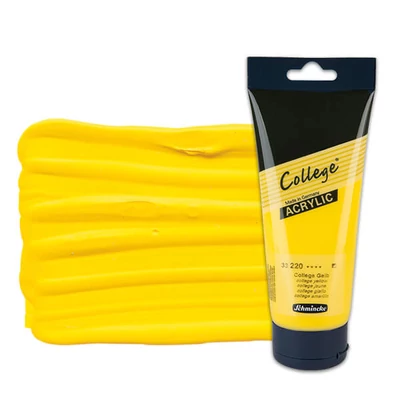 Schmincke College akrilfesték, 200 ml - 220, college yellow
