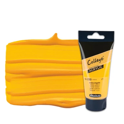 Schmincke College akrilfesték, 75 ml - 230, indian yellow