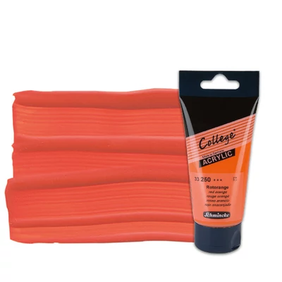 Schmincke College akrilfesték, 75 ml - 250, red orange