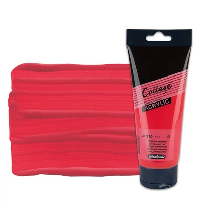 Schmincke College akrilfesték, 200 ml - 310, permanent red