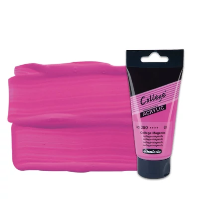 Schmincke College akrilfesték, 75 ml - 350, college magenta