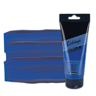 Schmincke College akrilfesték, 200 ml - 430, college cyan