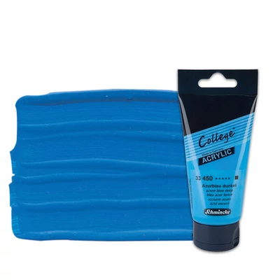 Schmincke College akrilfesték, 75 ml - 450, azure blue deep