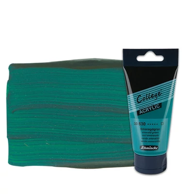 Schmincke College akrilfesték, 75 ml - 530, emerald green