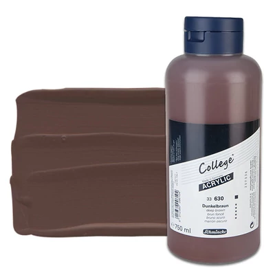Schmincke College akrilfesték, 750 ml - 630, deep brown