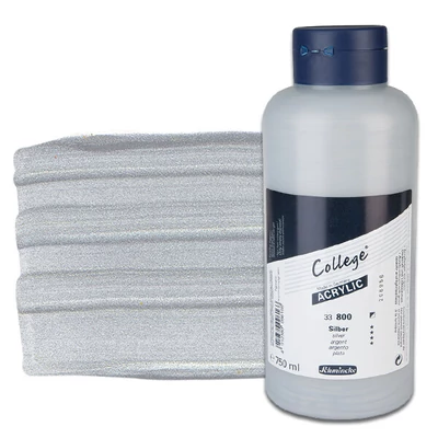 Schmincke College akrilfesték, 750 ml - 800, silver