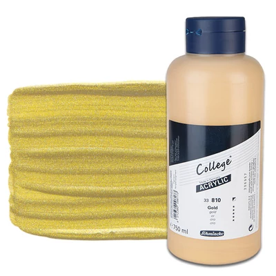 Schmincke College akrilfesték, 750 ml - 810, gold