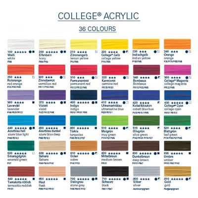 Schmincke College akrilfesték különféle színekben