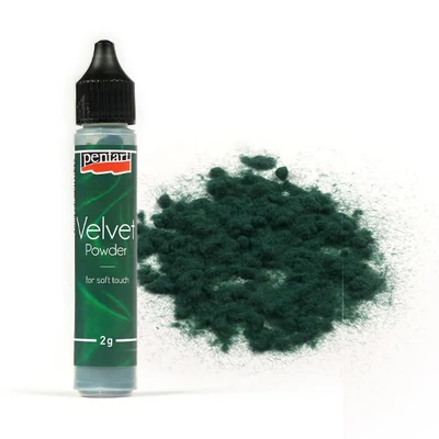 Bársonypor, 30 ml - zöld, 2 g