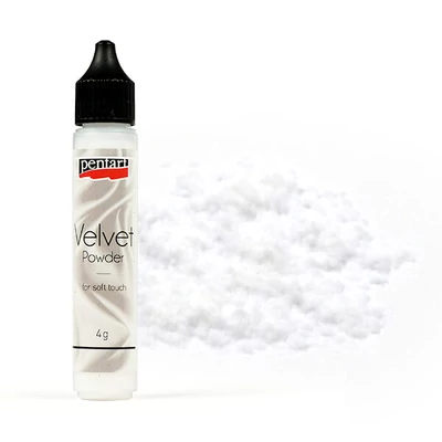 Bársonypor, 30 ml - fehér, 4 g