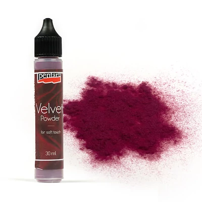 Bársonypor, 30 ml - gránátvörös, 6 g
