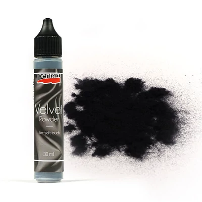 Bársonypor, 30 ml - fekete, 4 g