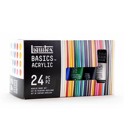 Liquitex Basics akrilfesték készlet - 24x22 ml