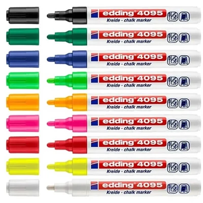 Kréta marker, folyékony kréta, EDDING 4095 - különféle színekben