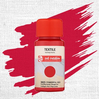 Art Creation textilfesték világos anyagra - 3023 Powerful red