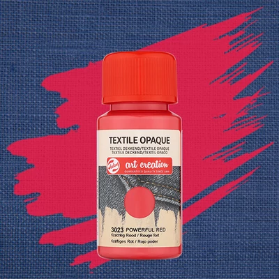 Art Creation textilfesték sötét anyagra - 3023 Powerful red opaque