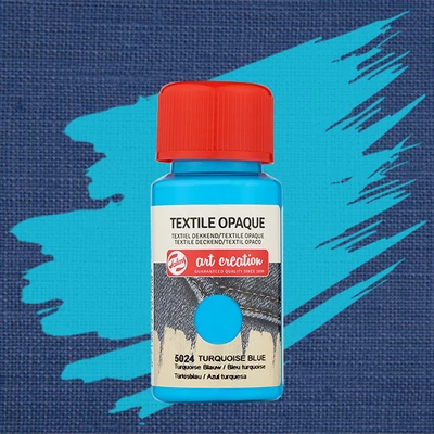 Art Creation textilfesték sötét anyagra - 5024 Turquoise blue opaque