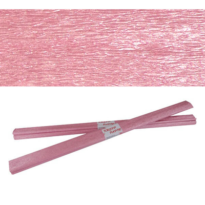Krepp papír, 50x200 cm - gyöngyház, lilás rózsaszín