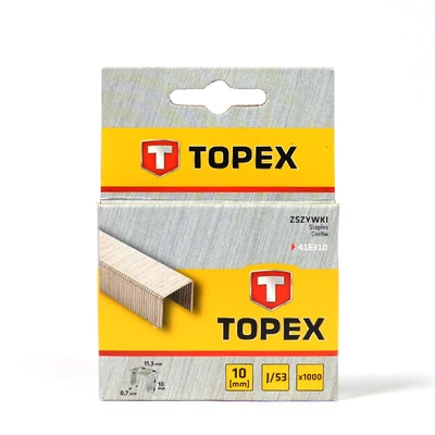 Tűzőkapocs, Topex, 10 mm, 1000 db, 41E310