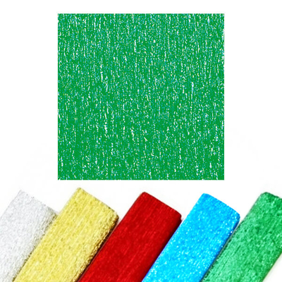 Krepp papír, ALU, 50x250 cm - zöld