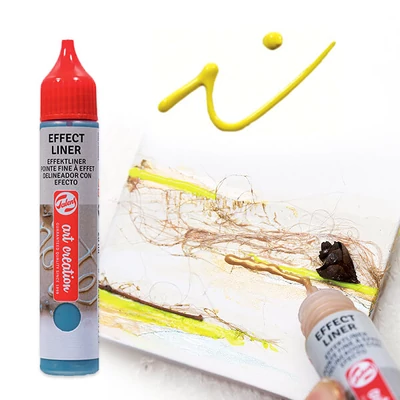 Art Creation Effect Liner, univerzális 3D festéktoll, 28 ml - 2002 Bright yellow