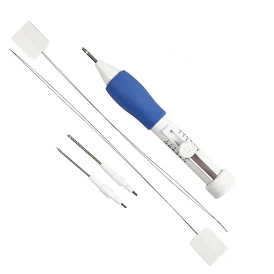 Punch Needle, mágikus tű készlet, No.1-2-3, 13 cm