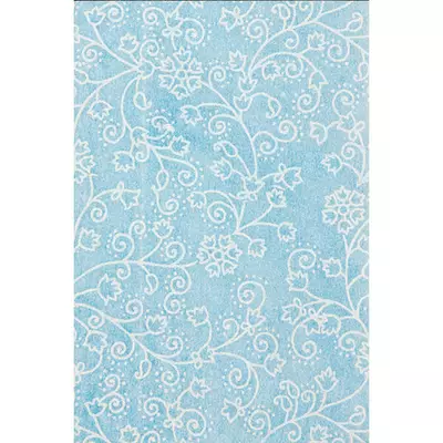 Pamutpapír, 50x70 cm, Happy flowers - 31, kék