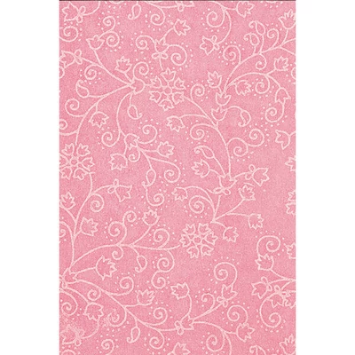 Pamutpapír, 50x70 cm, Happy flowers - 67, rózsaszín