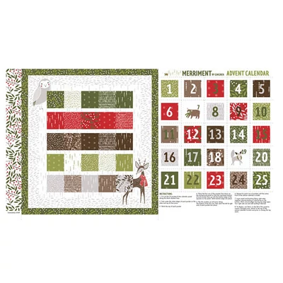 Patchwork anyag - Moda - Merriment by Gingiber 48272-11 Panel, 60 cm
