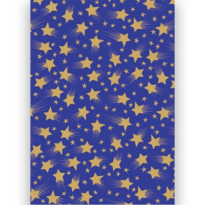 Transzparens papír, A4 - csillagok, sötétkék