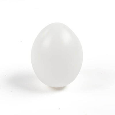 Műanyag tojás 6x4,5 cm - 01, fehér