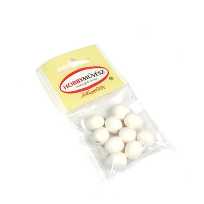 Préselt papírtojás csomagban - 12x15 mm, fehér, 10 db
