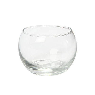 Üveg mécsestartó - gömb, 8x7 cm