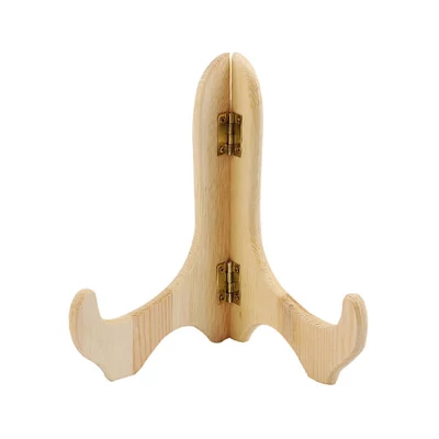 Fa tányértartó, tányértámasz, 17 cm