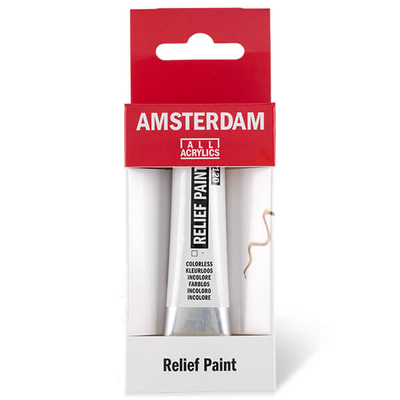 Amsterdam Relief Paint kontúrfesték, nem kiégethető, 20 ml - színtelen, 120