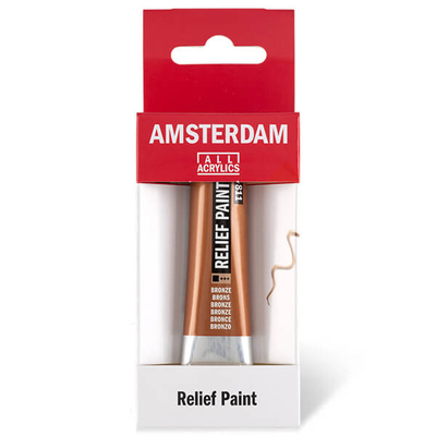 Amsterdam Relief Paint kontúrfesték, nem kiégethető, 20 ml - bronz, 811