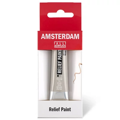 Amsterdam Relief Paint kontúrfesték, nem kiégethető, 20 ml - ón, 815