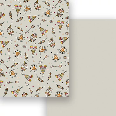 Fotókarton, A4 - grey-line, kis indiánok