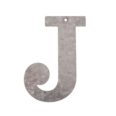 Cink betű - J, 12 cm